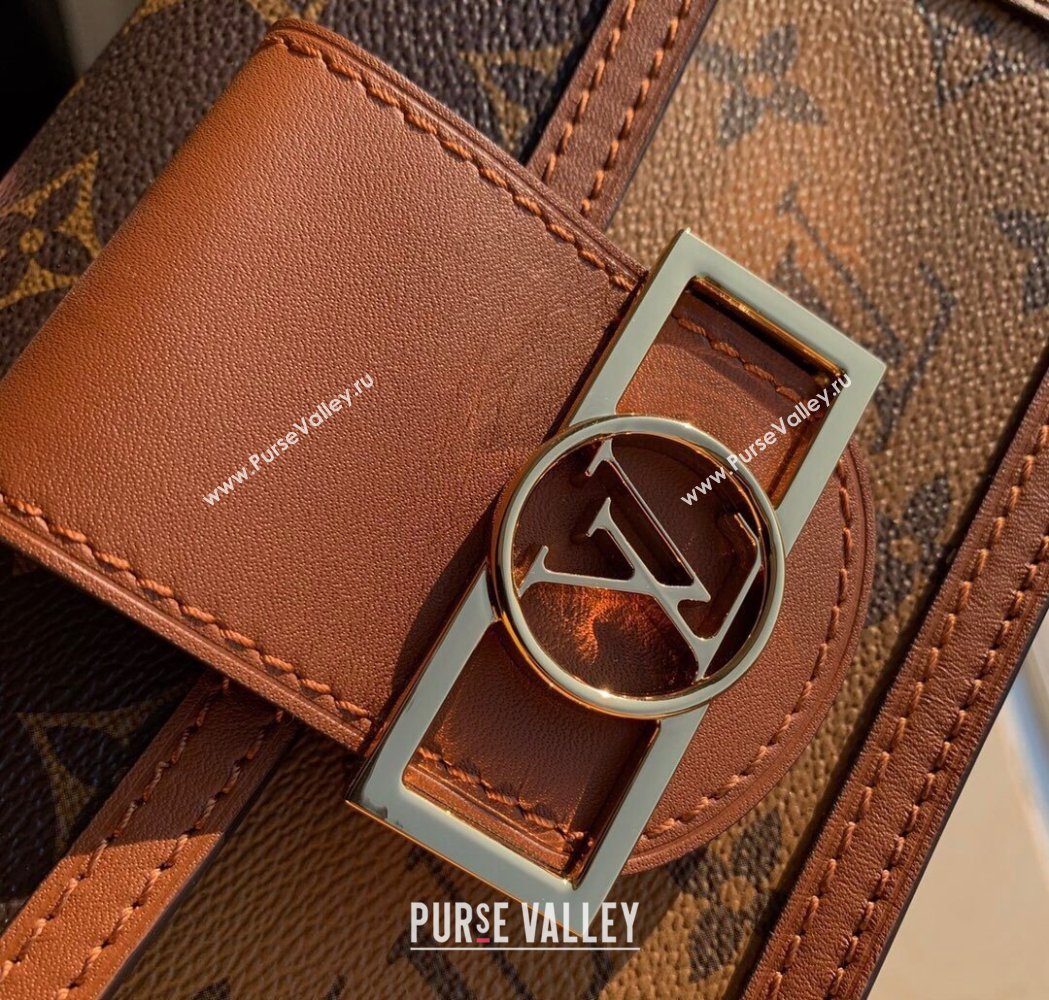 Louis Vuitton Dauphine Chain Wallet Mini Bag in Monogram Reverse Canvas M68746 2025 (KI-250120073)