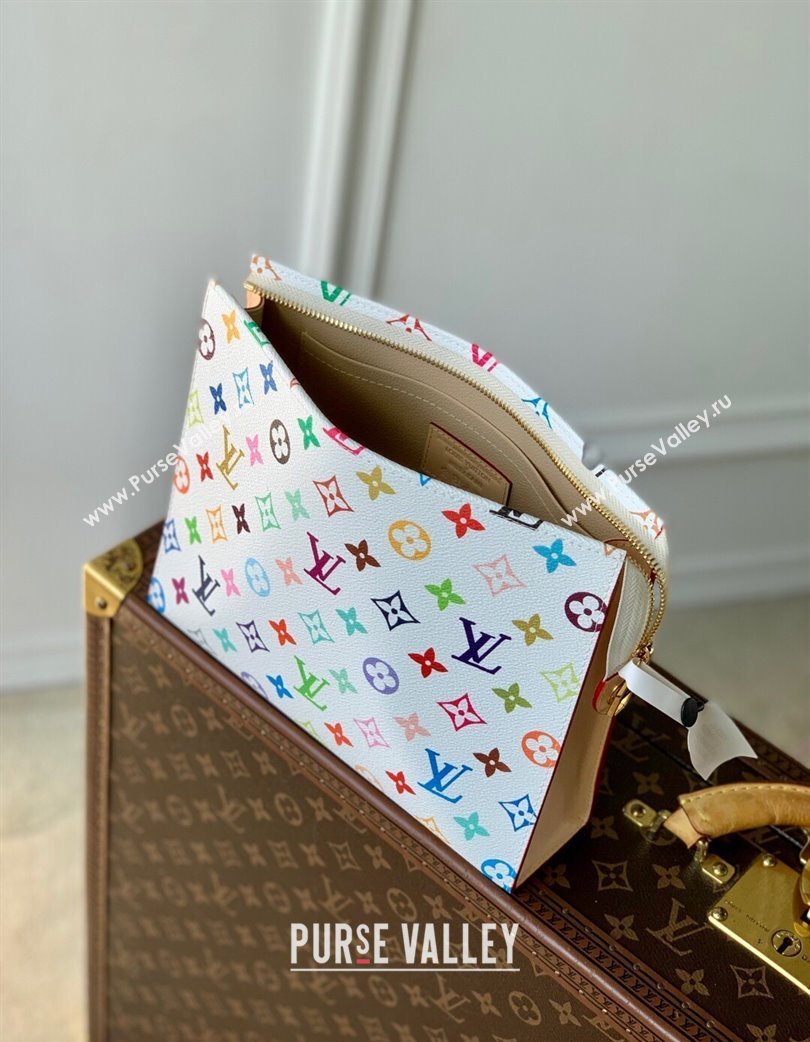 Louis Vuitton LV x TM Toiletry Pouch in Multicolored Monogram Canvas M13746 White 2025 (KI-250120004)