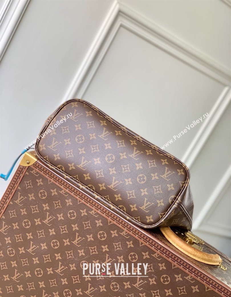 Louis Vuitton Neverfull Bandouliere Inside Out MM Tote bag Monogram Canvas/Blue Textile 2025 M12096 (KI-250120080)