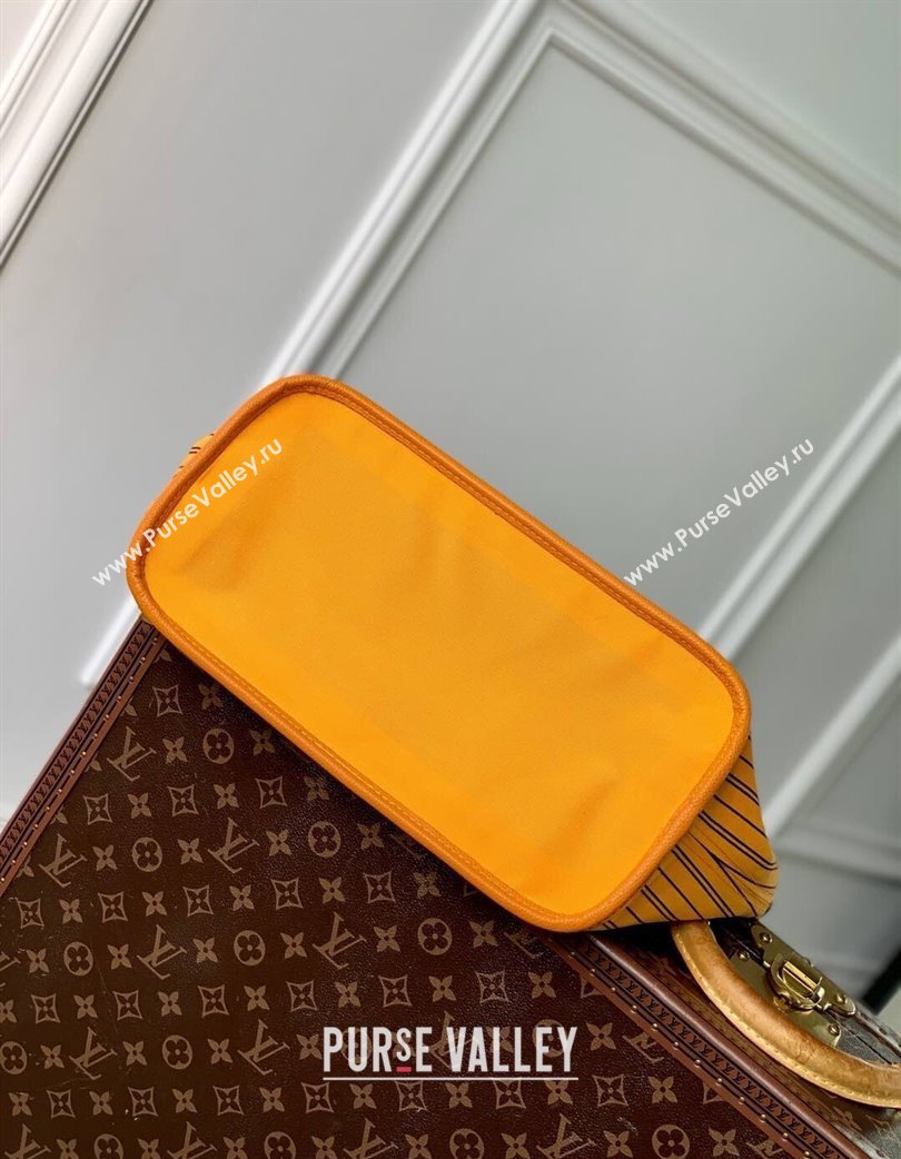 Louis Vuitton Neverfull Bandouliere Inside Out MM Tote bag Monogram Canvas/Yellow Textile 2025 M11947 (KI-250120082)
