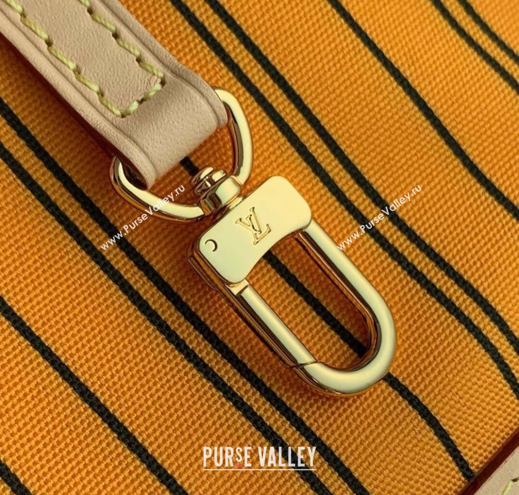 Louis Vuitton Neverfull Bandouliere Inside Out MM Tote bag Monogram Canvas/Yellow Textile 2025 M11947 (KI-250120082)