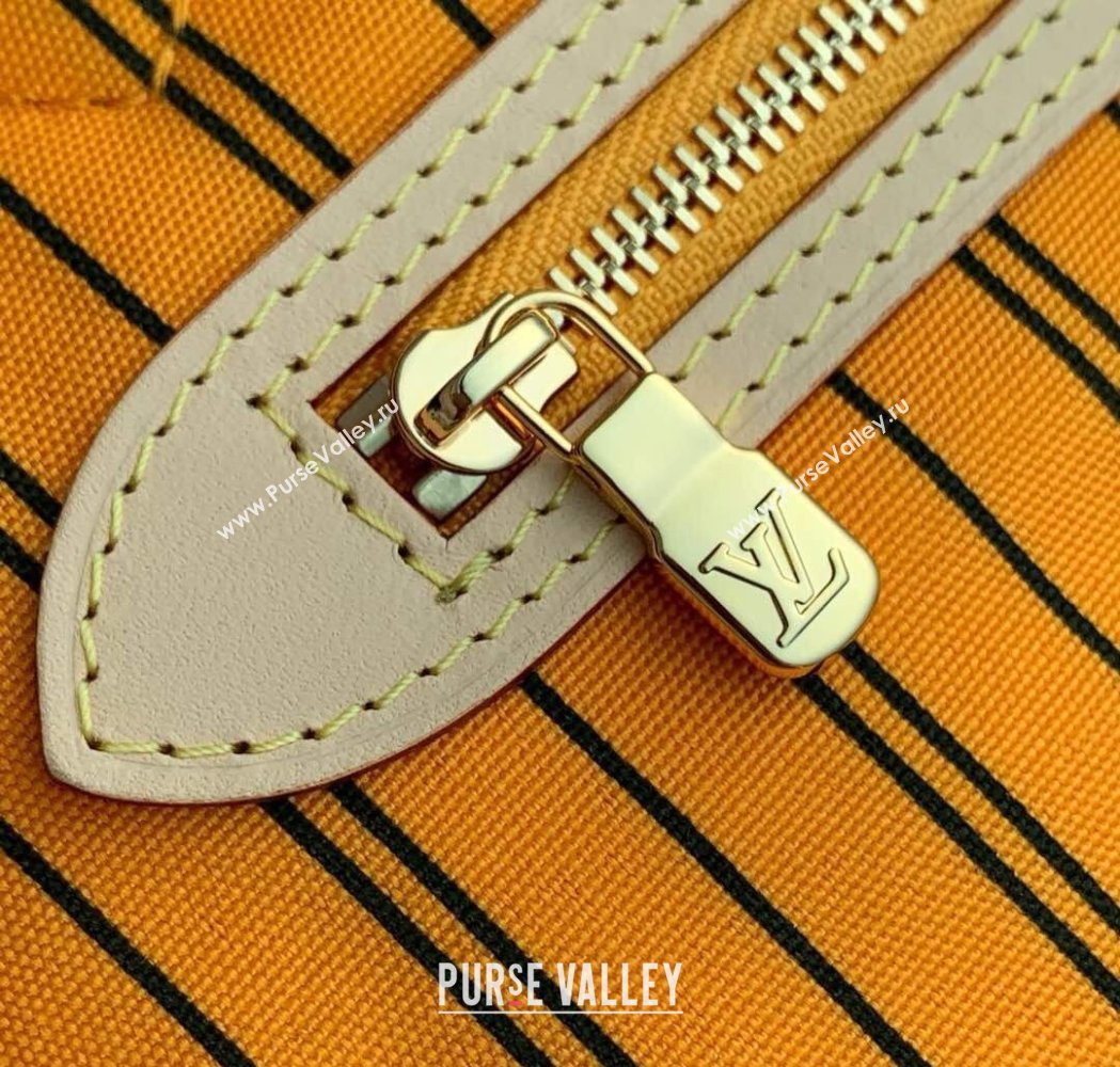 Louis Vuitton Neverfull Bandouliere Inside Out MM Tote bag Monogram Canvas/Yellow Textile 2025 M11947 (KI-250120082)