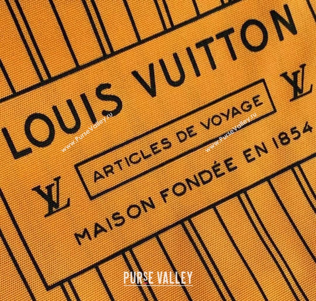 Louis Vuitton Neverfull Bandouliere Inside Out MM Tote bag Monogram Canvas/Yellow Textile 2025 M11947 (KI-250120082)