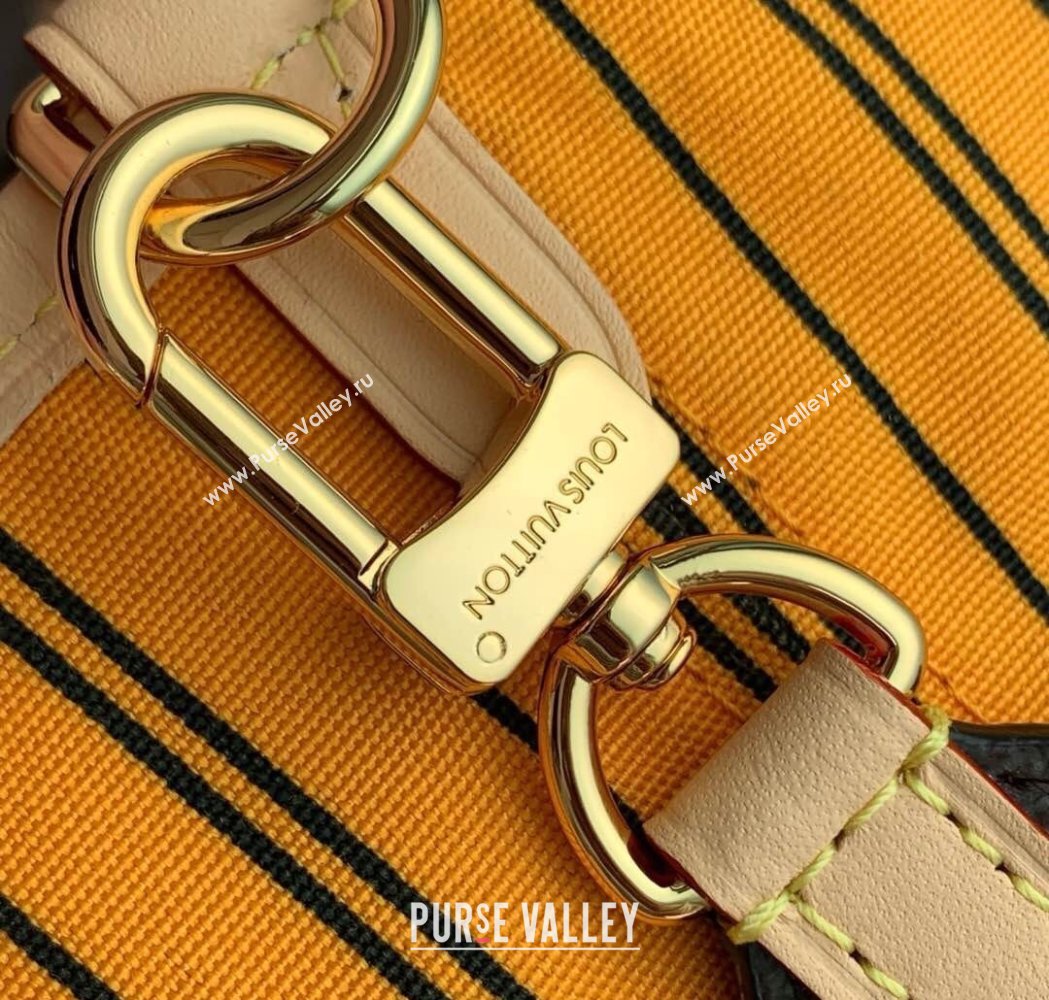 Louis Vuitton Neverfull Bandouliere Inside Out MM Tote bag Monogram Canvas/Yellow Textile 2025 M11947 (KI-250120082)