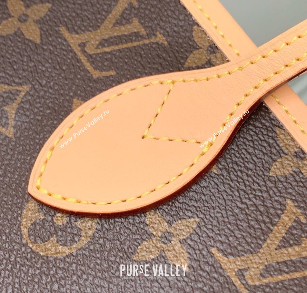 Louis Vuitton Neverfull Bandouliere Inside Out MM Tote bag Monogram Canvas/Yellow Textile 2025 M11947 (KI-250120082)