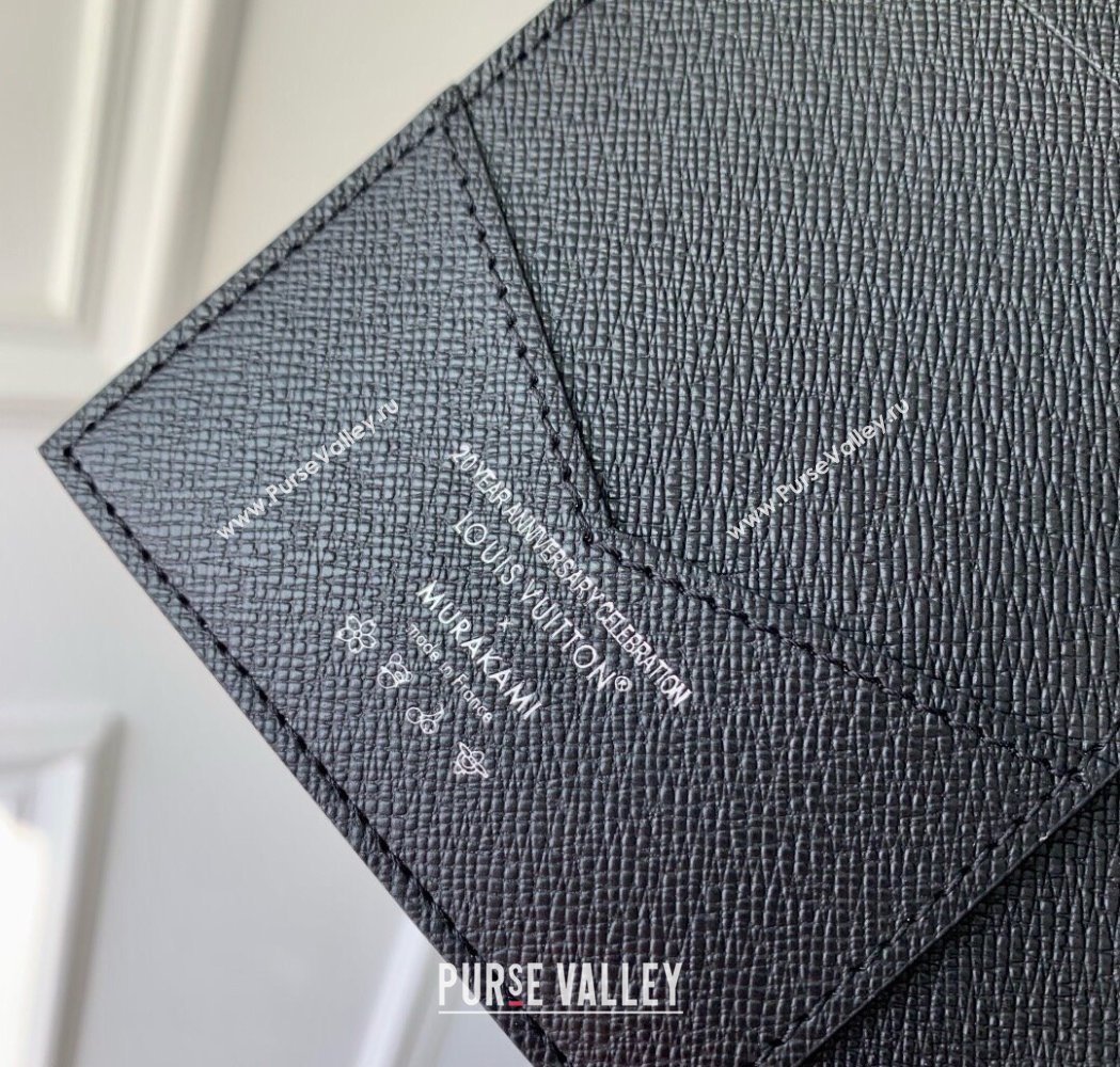 Louis Vuitton LV x TM Passport Cover in Multicolored Monogram Canvas Black 2025 M13414 (KI-250120006)