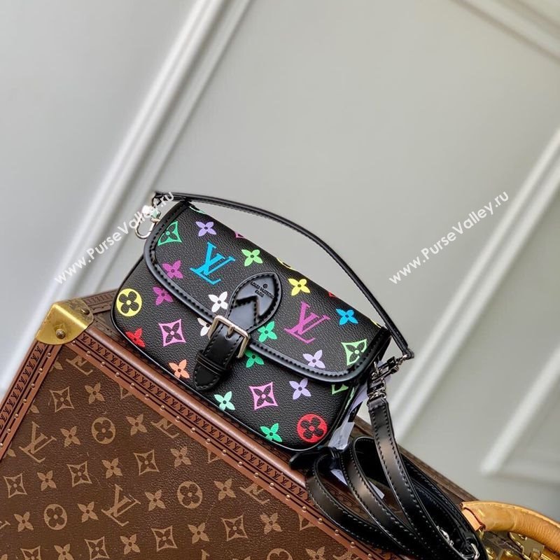 Louis Vuitton Nano Diane Bag in Multicolored Monogram Canvas M14194 Black 2025 (KI-250120084)