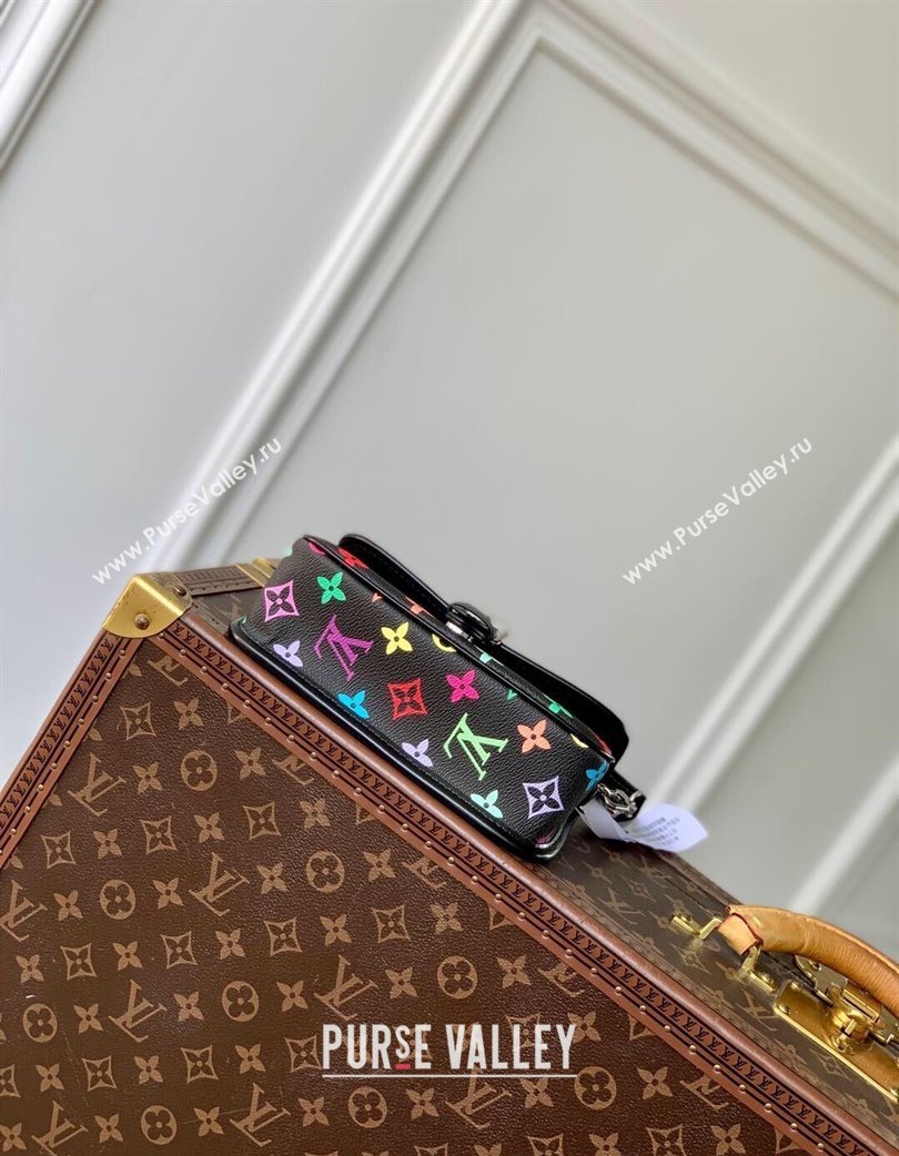 Louis Vuitton Nano Diane Bag in Multicolored Monogram Canvas M14194 Black 2025 (KI-250120084)