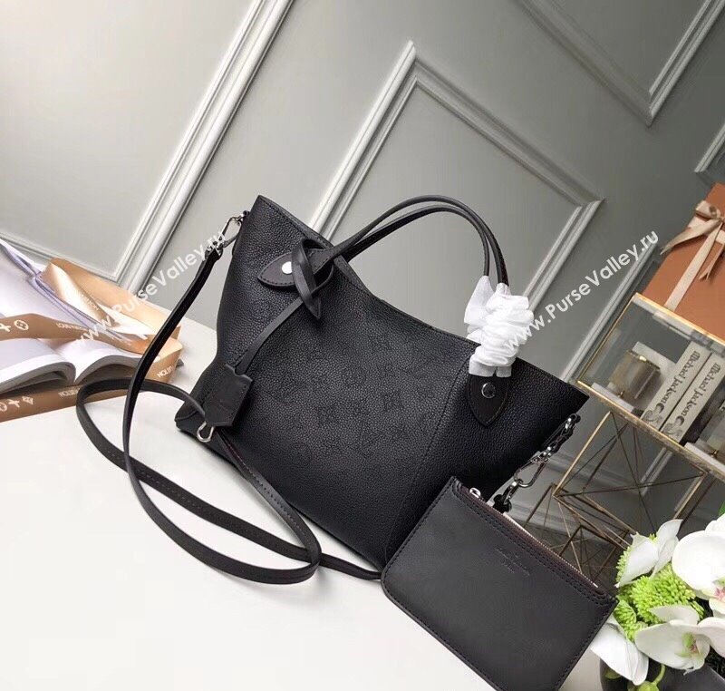 Louis Vuitton Mahina Hina PM Tote Bag in Monogram Perforated Calfskin M54351 Black 2025 (KI-250120095)