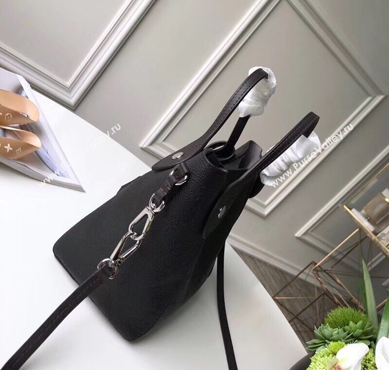 Louis Vuitton Mahina Hina PM Tote Bag in Monogram Perforated Calfskin M54351 Black 2025 (KI-250120095)