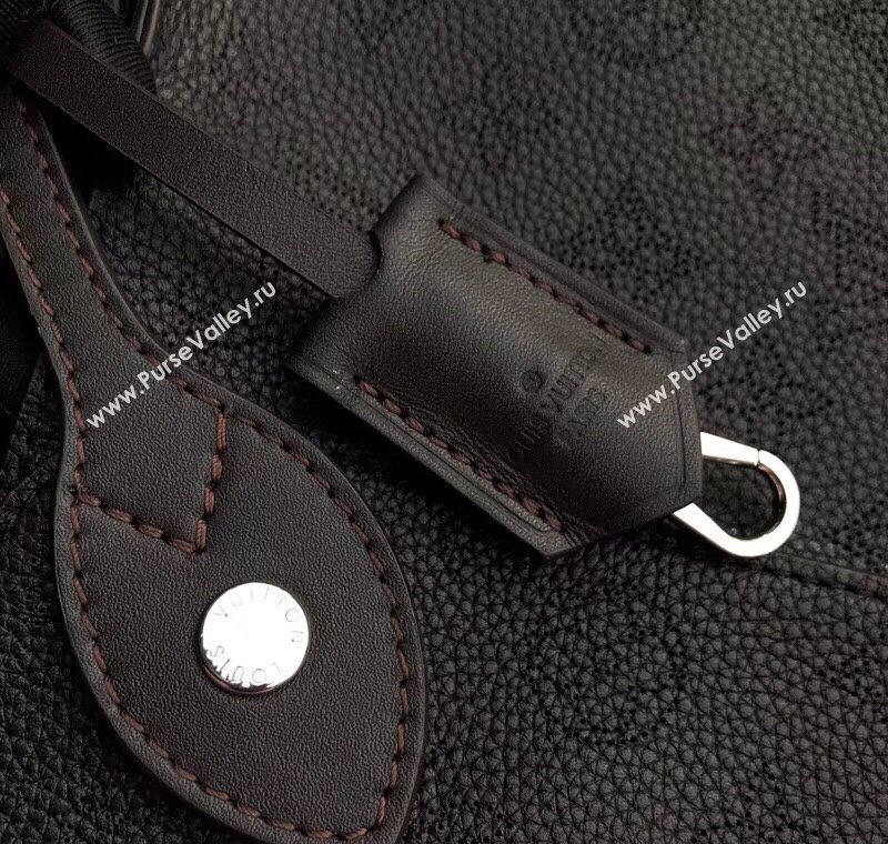 Louis Vuitton Mahina Hina PM Tote Bag in Monogram Perforated Calfskin M54351 Black 2025 (KI-250120095)