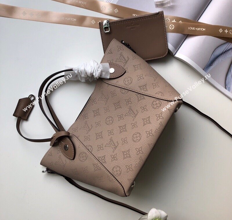 Louis Vuitton Mahina Hina PM Tote Bag in Monogram Perforated Calfskin M54353 Galet Grey 2025 (KI-250120098)
