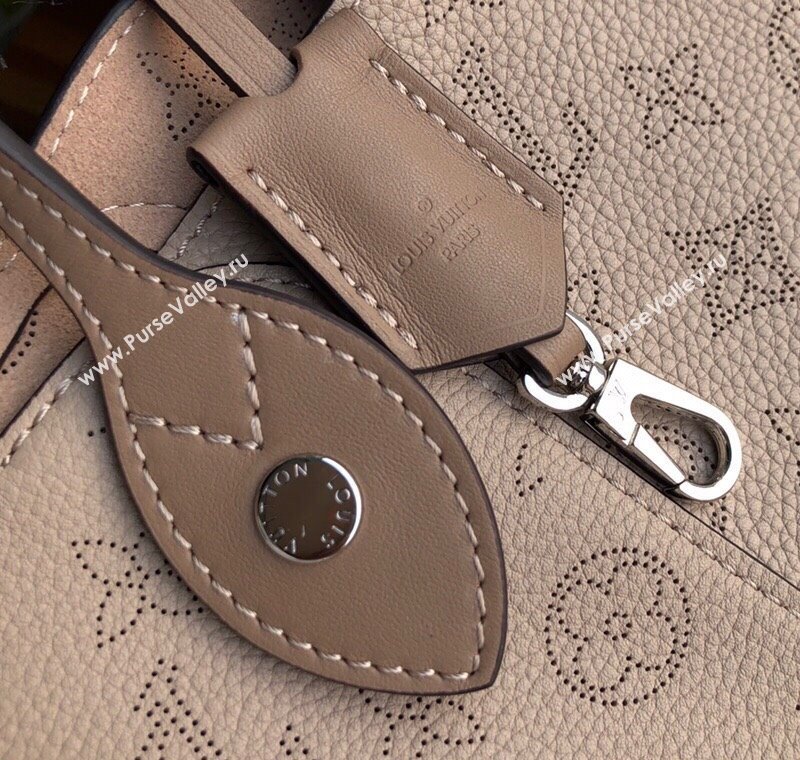 Louis Vuitton Mahina Hina PM Tote Bag in Monogram Perforated Calfskin M54353 Galet Grey 2025 (KI-250120098)