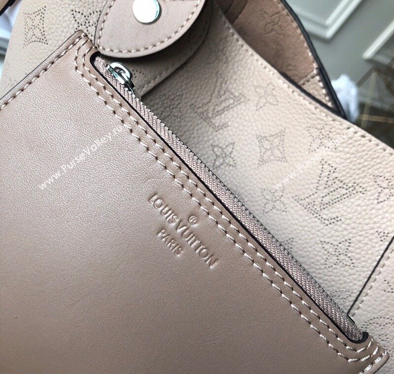 Louis Vuitton Mahina Hina PM Tote Bag in Monogram Perforated Calfskin M54353 Galet Grey 2025 (KI-250120098)