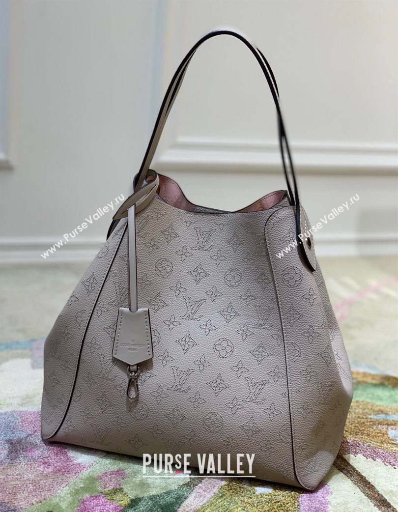 Louis Vuitton Mahina Hina MM Tote Bag in Monogram Perforated Calfskin M54354 Dark Grey 2025 (KI-250120101)