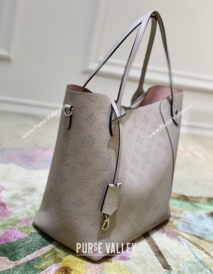 Louis Vuitton Mahina Hina MM Tote Bag in Monogram Perforated Calfskin M54354 Dark Grey 2025 (KI-250120101)