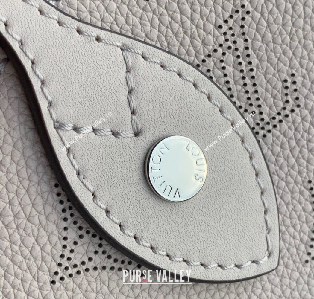 Louis Vuitton Mahina Hina MM Tote Bag in Monogram Perforated Calfskin M54354 Dark Grey 2025 (KI-250120101)