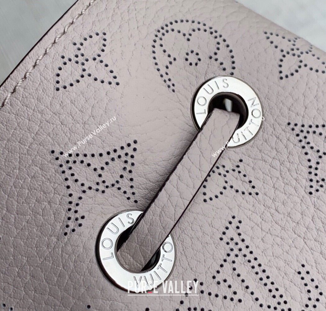 Louis Vuitton Bella Bucket Bag in Perforated Mahina Calfskin M57201 Light Beige 2025 (KI-250121007)