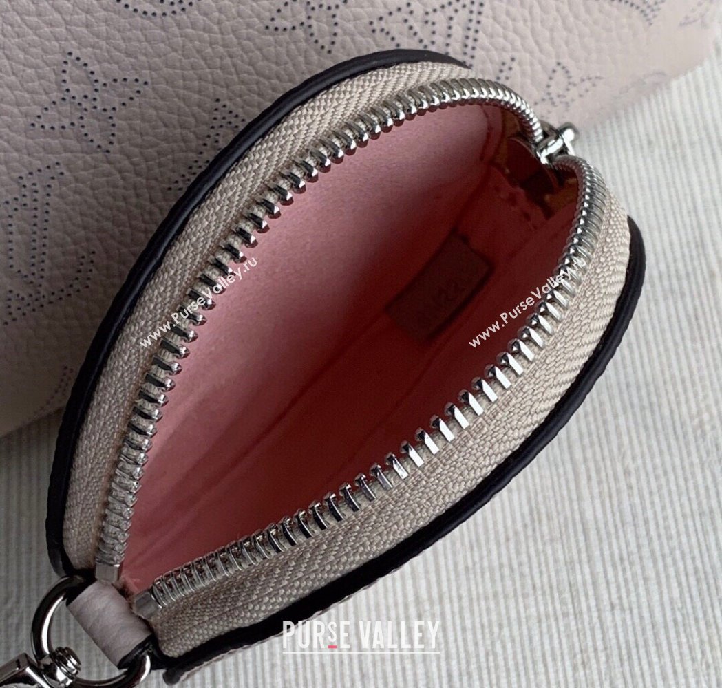 Louis Vuitton Bella Bucket Bag in Perforated Mahina Calfskin M57201 Light Beige 2025 (KI-250121007)