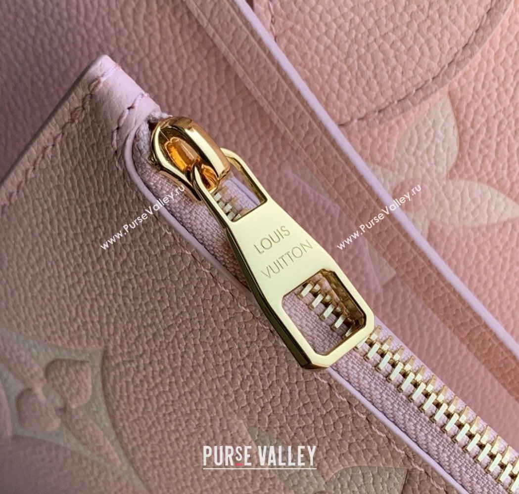 Louis Vuitton Neverfull MM Tote Bag in Embossed Grained Leather M14210 Rose Pink 2025 (KI-250212063)