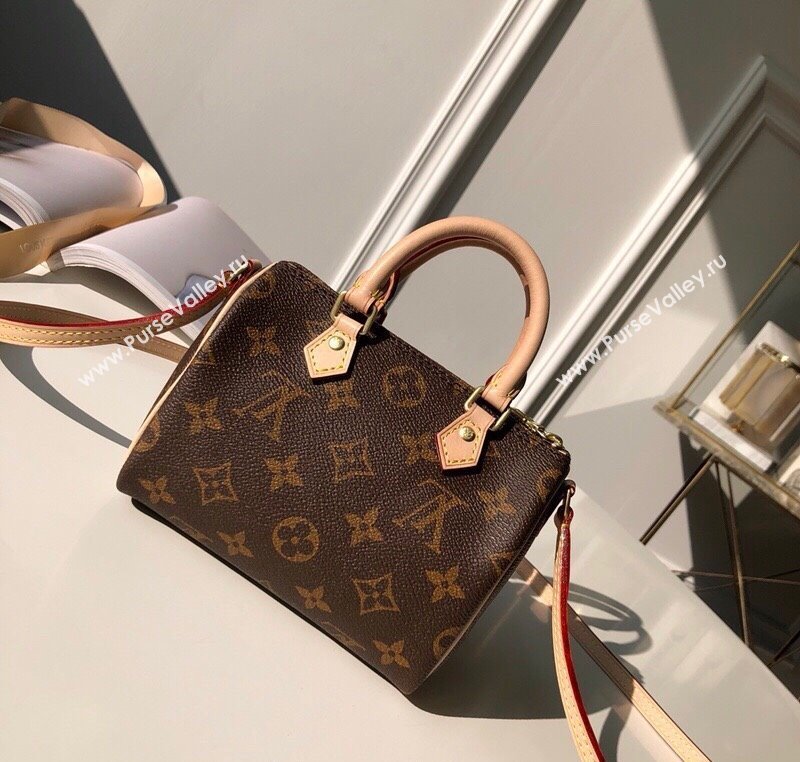 Louis Vuitton Nano Speedy Mini Bag in Classic Monogram Canvas 2025 M61252 (KI-250211039)