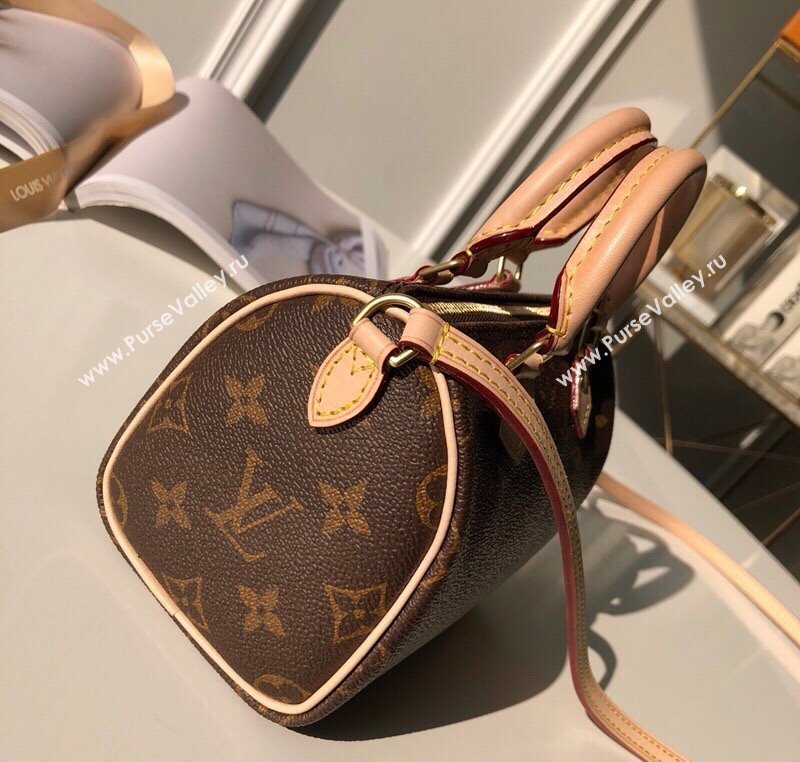 Louis Vuitton Nano Speedy Mini Bag in Classic Monogram Canvas 2025 M61252 (KI-250211039)