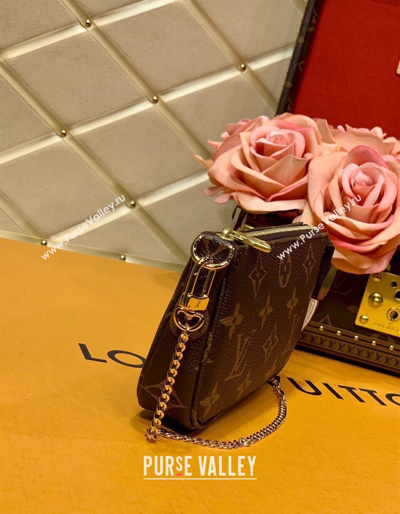 Louis Vuitton Mini Pochette Accessoires Bag in Classic Monogram Canvas M58009 2025 (KI-250211044)