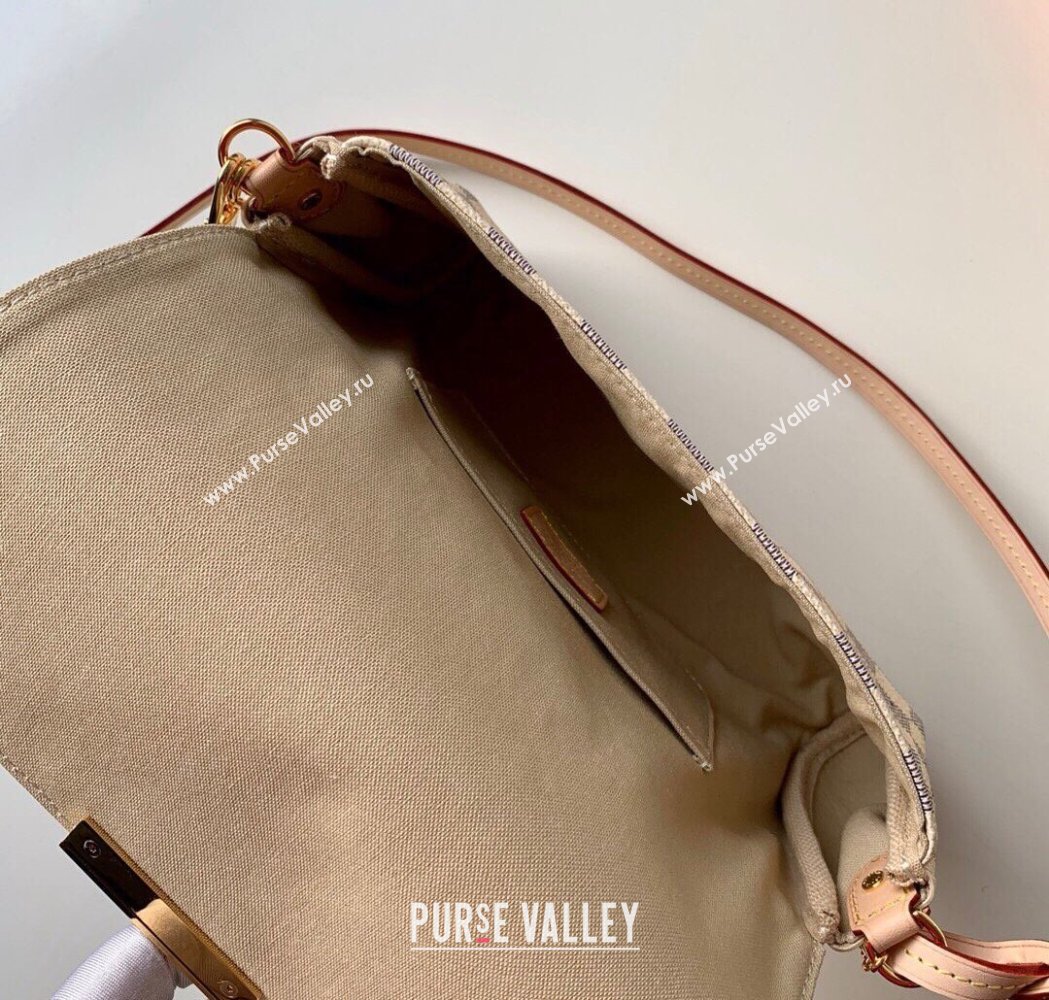 Louis Vuitton Pochette Favorite MM Chain Bag Damier Azur Canvas N41275 2025 (KI-250211048)