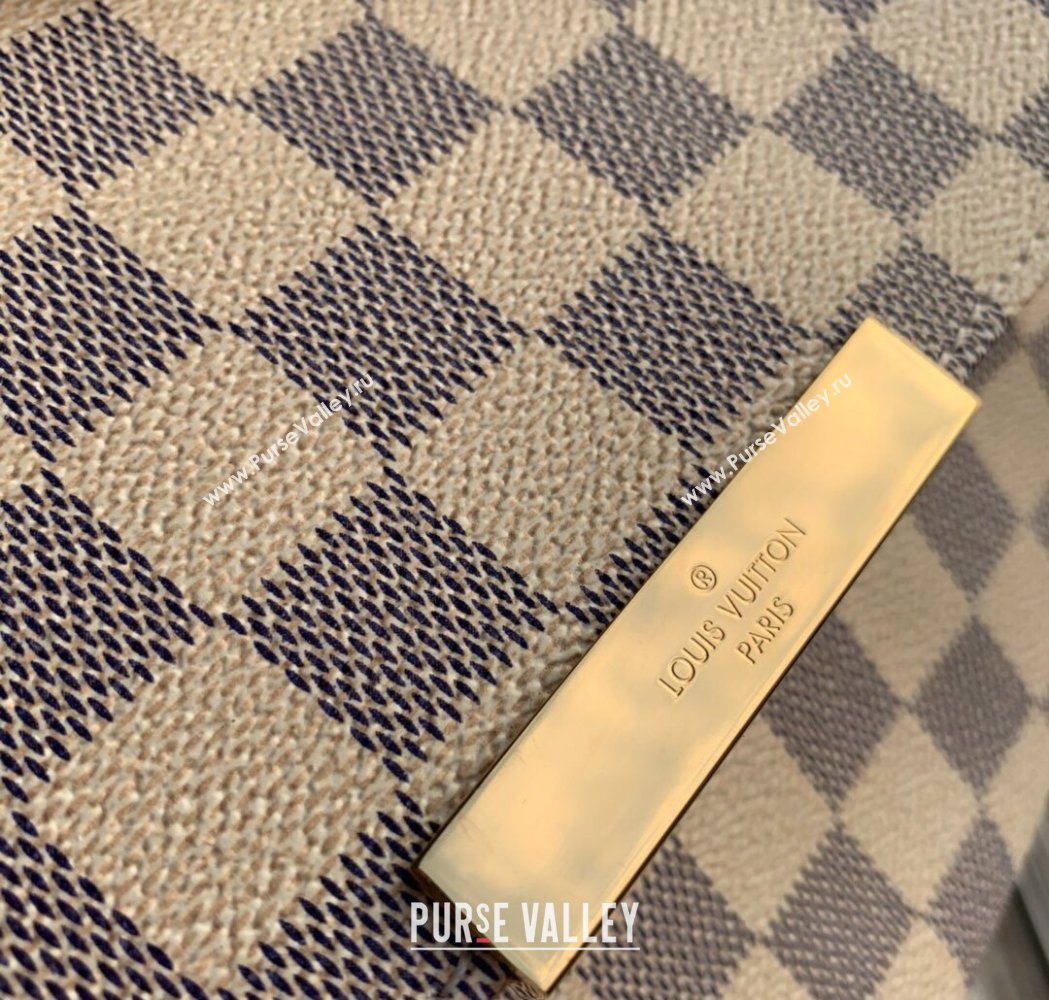 Louis Vuitton Pochette Favorite PM Chain Bag Damier Azur Canvas N41277 2025 (KI-250211051)