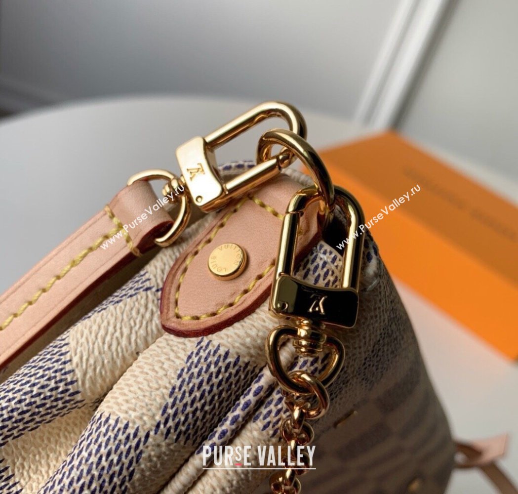 Louis Vuitton Pochette Favorite PM Chain Bag Damier Azur Canvas N41277 2025 (KI-250211051)