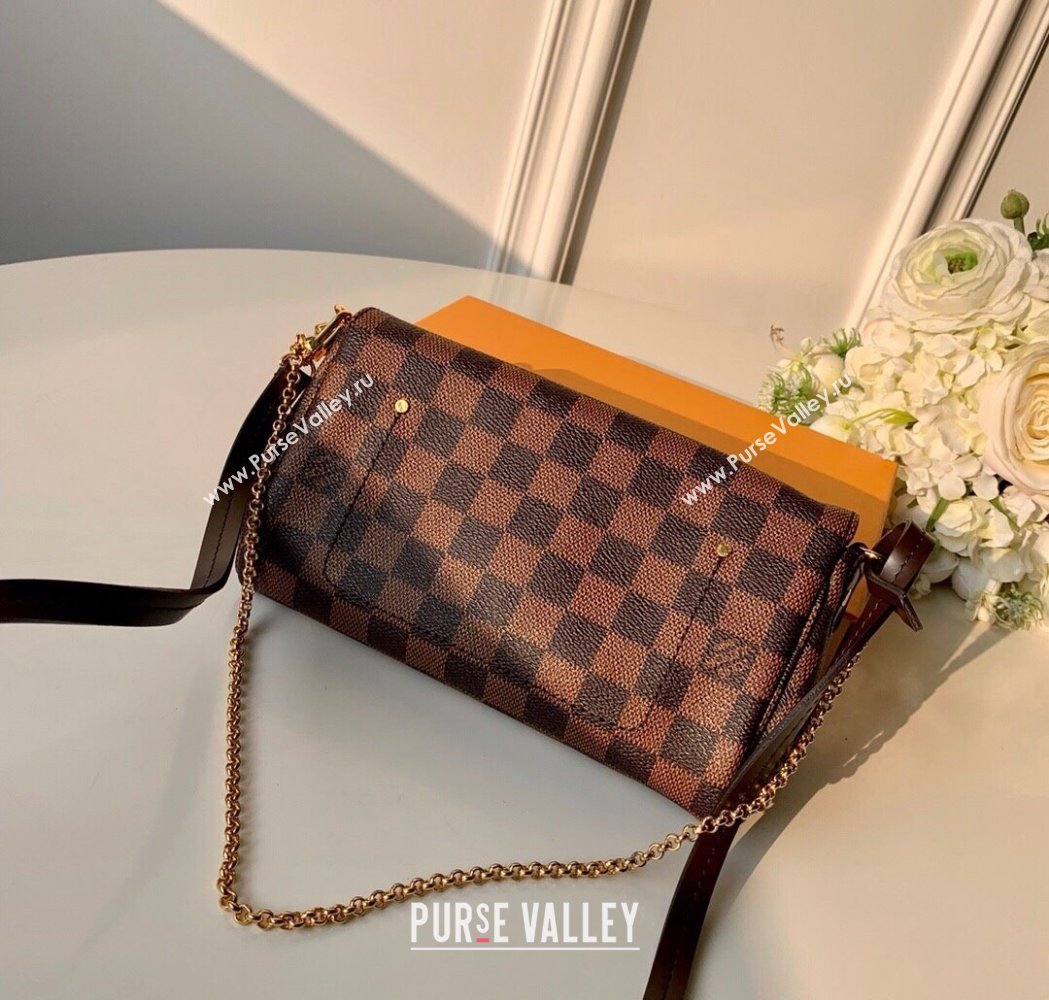 Louis Vuitton Pochette Favorite PM Chain Bag Damier Ebene Canvas N41276 2025 (KI-250211052)