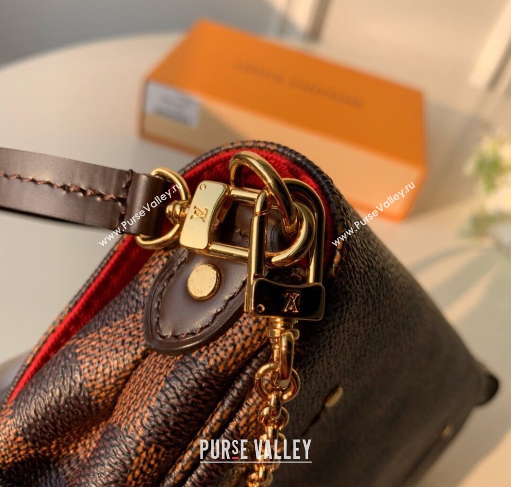 Louis Vuitton Pochette Favorite PM Chain Bag Damier Ebene Canvas N41276 2025 (KI-250211052)