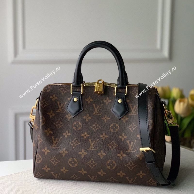 Louis Vuitton Speedy Bandouliere 25 Bag Classic Monogram Canvas/Black M48285 2025 (KI-250212015)