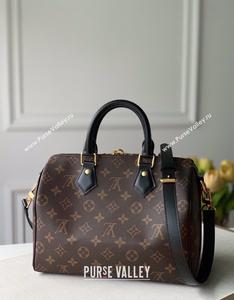 Louis Vuitton Speedy Bandouliere 25 Bag Classic Monogram Canvas/Black M48285 2025 (KI-250212015)