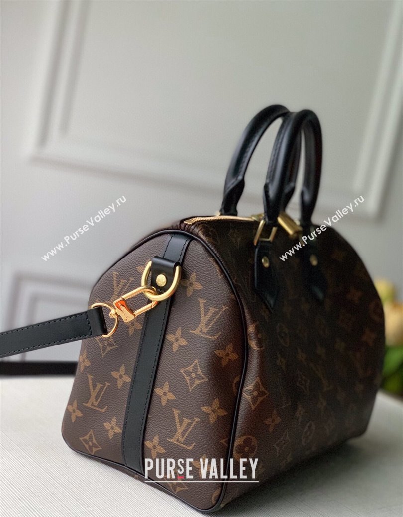 Louis Vuitton Speedy Bandouliere 25 Bag Classic Monogram Canvas/Black M48285 2025 (KI-250212015)