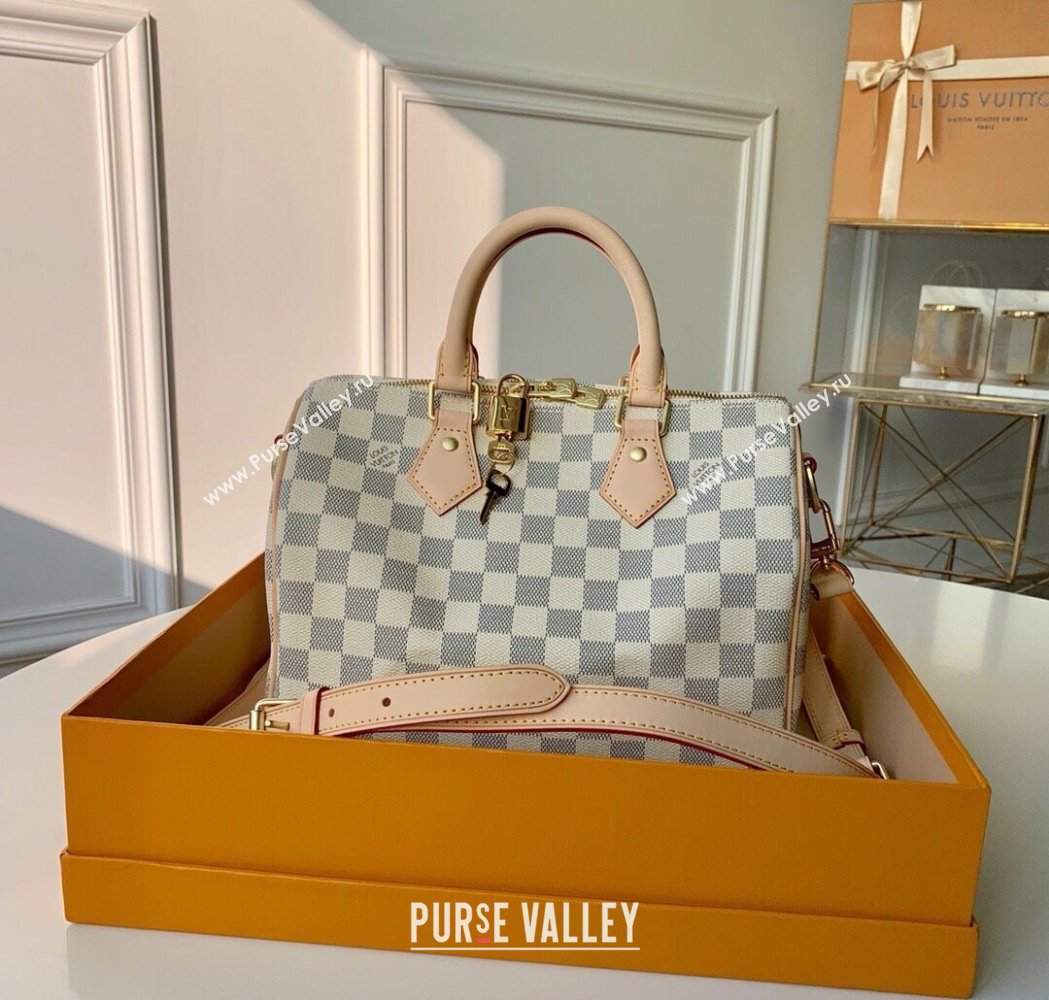 Louis Vuitton Speedy Bandouli猫re 25 Bag Damier Azur Canvas N41374 2025 (KI-250212017)