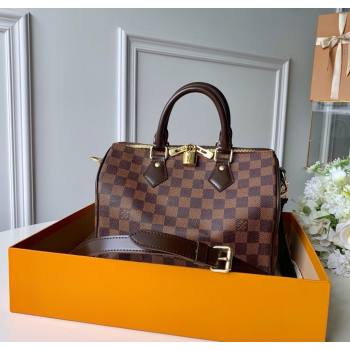 Louis Vuitton Speedy Bandouliere 25 Bag Damier Ebene Canvas N41368 2025 (KI-250212018)