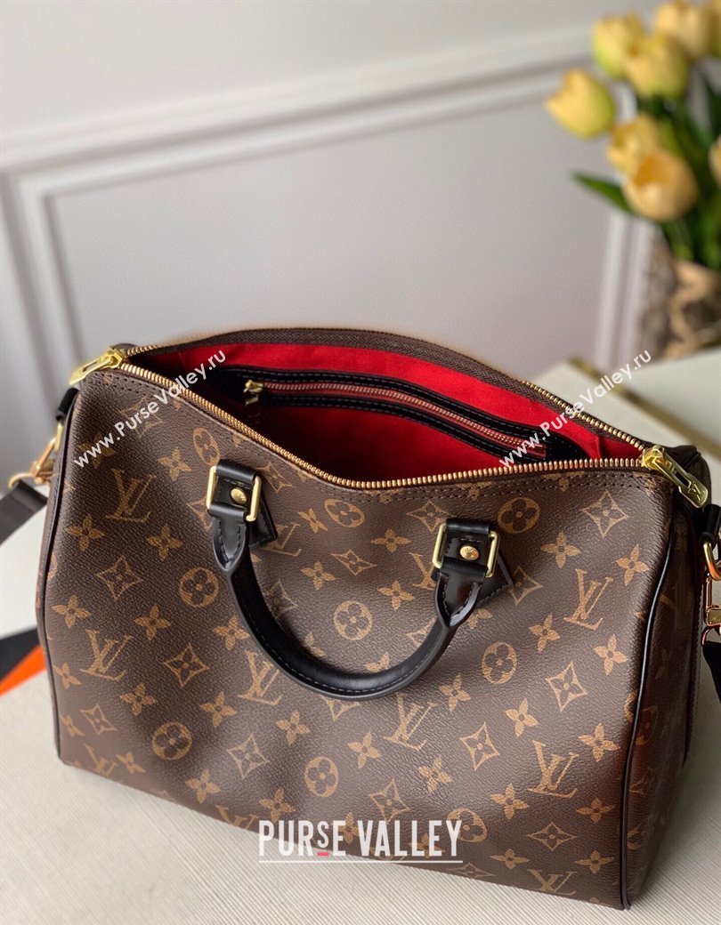Louis Vuitton Speedy Bandouliere 30 Bag Classic Monogram Canvas/Black M48284 2025 (KI-250212019)