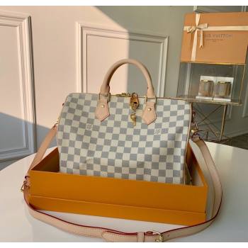 Louis Vuitton Speedy Bandouliere 30 Bag Damier Azur Canvas N41373 2025 (KI-250212021)