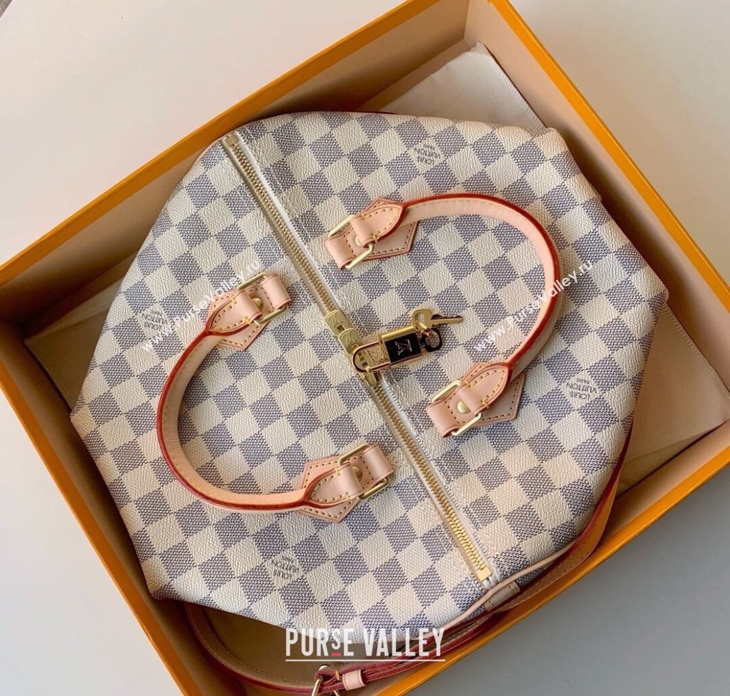 Louis Vuitton Speedy Bandouliere 30 Bag Damier Azur Canvas N41373 2025 (KI-250212021)