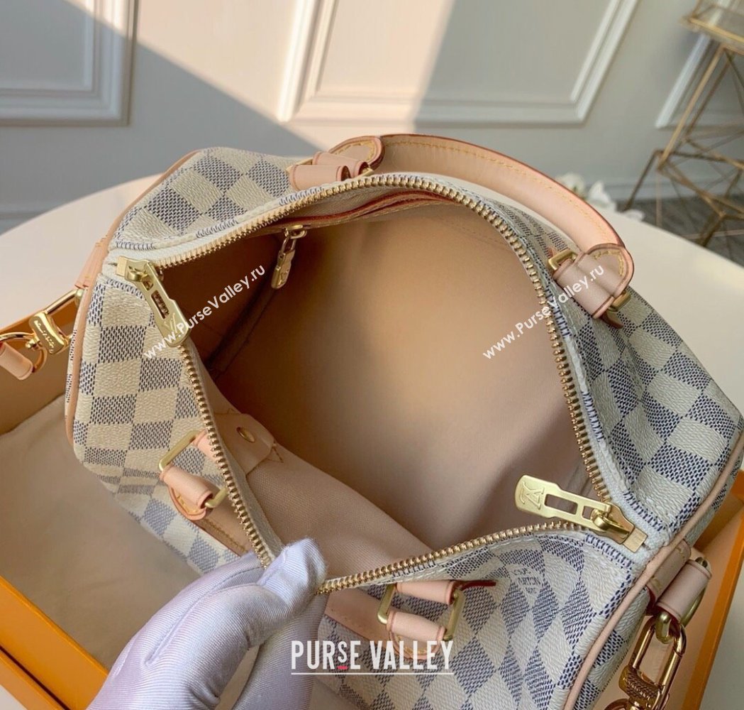 Louis Vuitton Speedy Bandouliere 30 Bag Damier Azur Canvas N41373 2025 (KI-250212021)