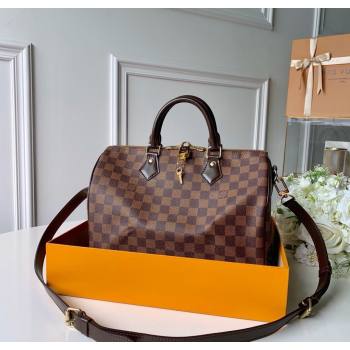 Louis Vuitton Speedy Bandouliere 30 Bag Damier Ebene Canvas N41367 2025 (KI-250212022)