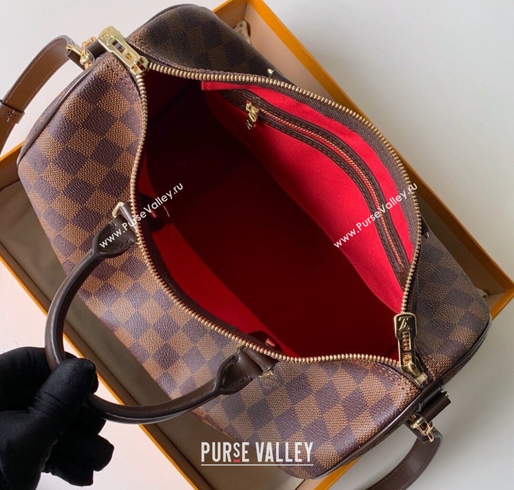 Louis Vuitton Speedy Bandouliere 30 Bag Damier Ebene Canvas N41367 2025 (KI-250212022)