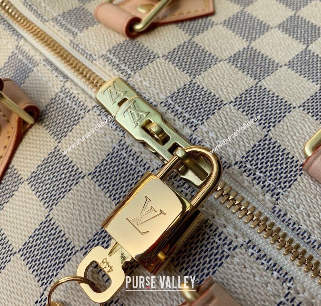 Louis Vuitton Speedy Bandouliere 35 Bag Damier Azur Canvas N41372 2025 (KI-250212024)