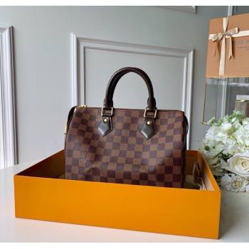 Louis Vuitton Speedy Bandouliere 25 Bag Damier Ebene Canvas N41365 2025 (KI-250212027)