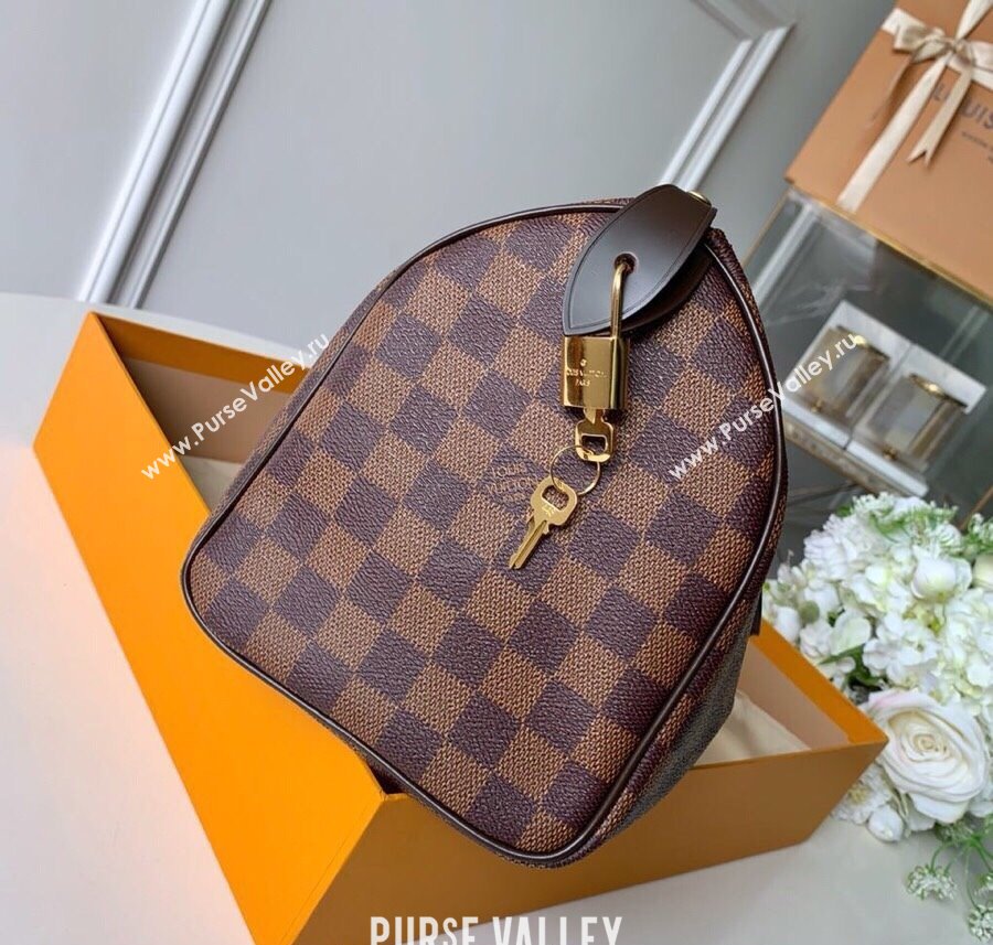 Louis Vuitton Speedy Bandouliere 25 Bag Damier Ebene Canvas N41365 2025 (KI-250212027)