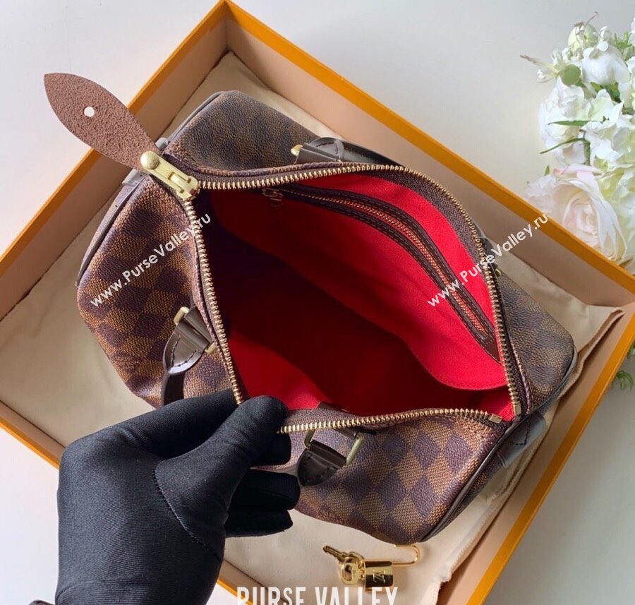 Louis Vuitton Speedy Bandouliere 25 Bag Damier Ebene Canvas N41365 2025 (KI-250212027)