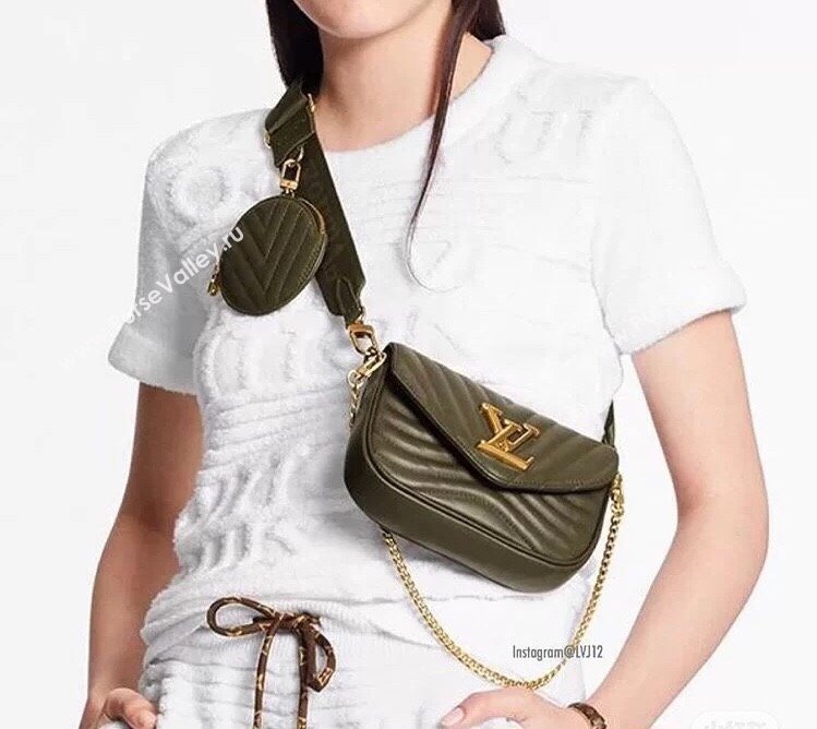 Louis Vuitton Multi Pochette New Wave Mini Bag Green M56471 2025 (KI-250212030)