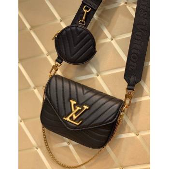 Louis Vuitton Multi Pochette New Wave Mini Bag Black M56461 2025 (KI-250212033)