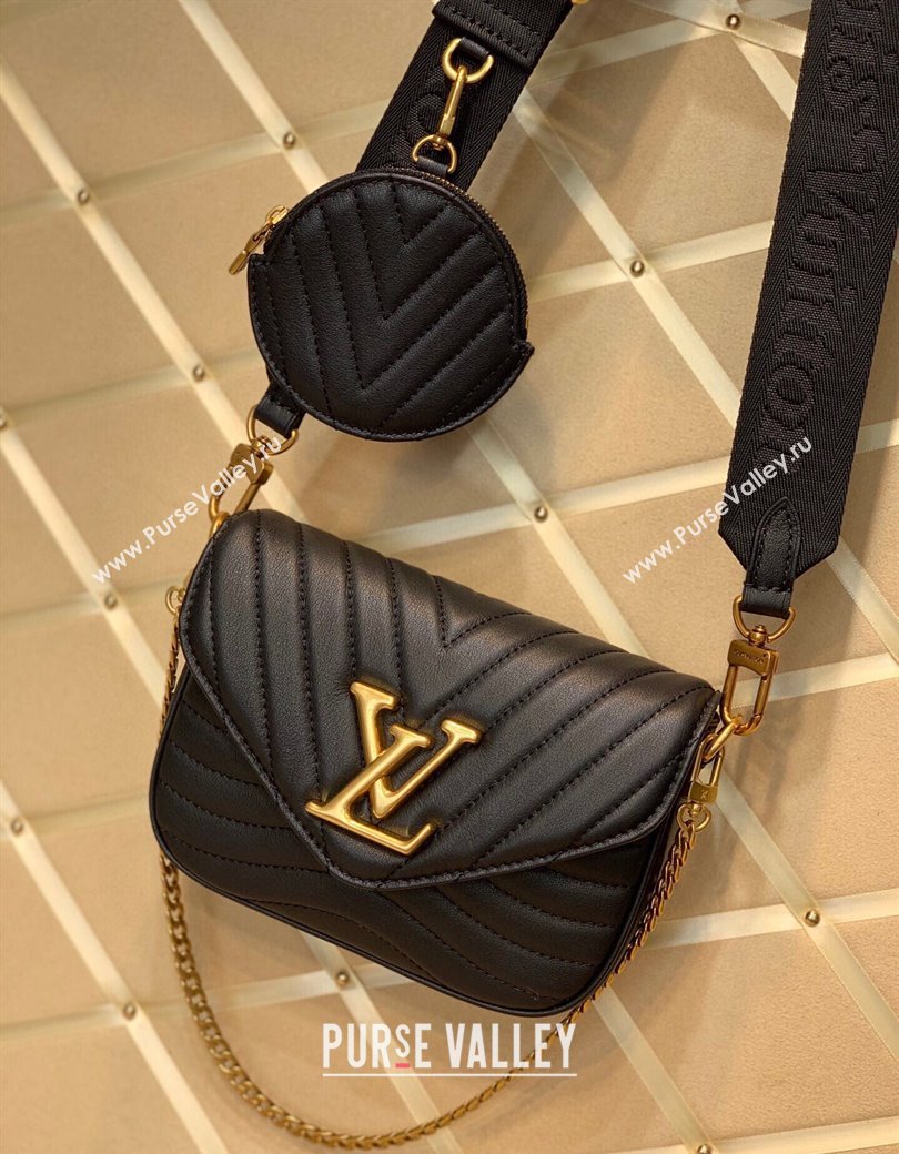 Louis Vuitton Multi Pochette New Wave Mini Bag Black M56461 2025 (KI-250212033)